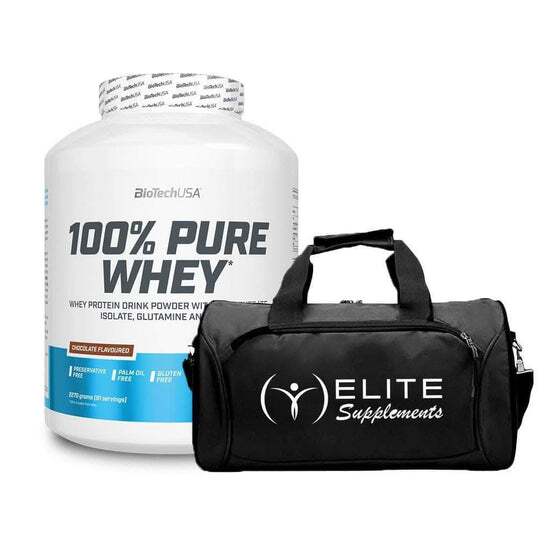 100% Pure Whey + FREE Duffle-Biotech USA-Elite Supps