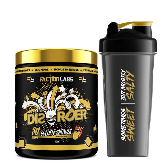 Disorder Golden Shower + FREE Shaker-Faction Labs-Elite Supps