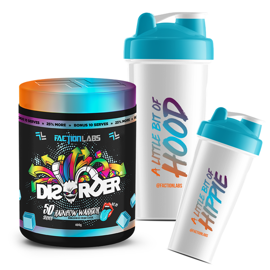 Disorder Rainbow Warrior & FREE Shaker-Faction Labs-Elite Supps