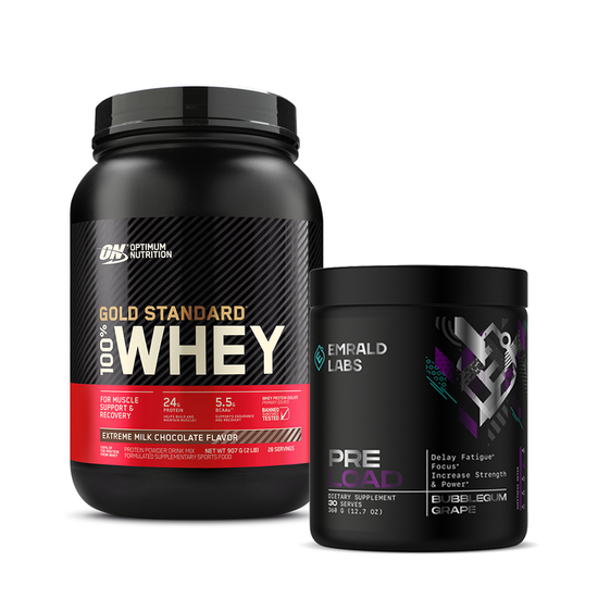 Gold Standard Whey 2lb + Pre Load-Optimum Nutrition-Elite Supps
