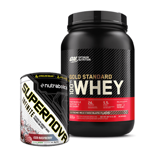 Gold Standard Whey 2lb + Supernova INFINITE-Optimum Nutrition-Elite Supps