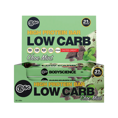High Protein Low Carb Bar BSC ( Body Science ) High protein low carb bar sidecart Single Chocolate Mint