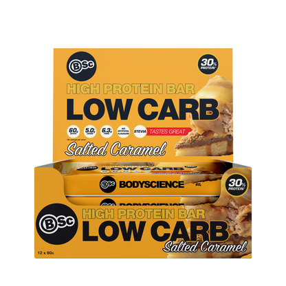High Protein Low Carb Bar BSC ( Body Science ) High protein low carb bar sidecart Single Salted Caramel