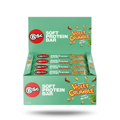 Soft Protein Bar BSC ( Body Science ) High protein bars Box of 12 Chocolate Mint