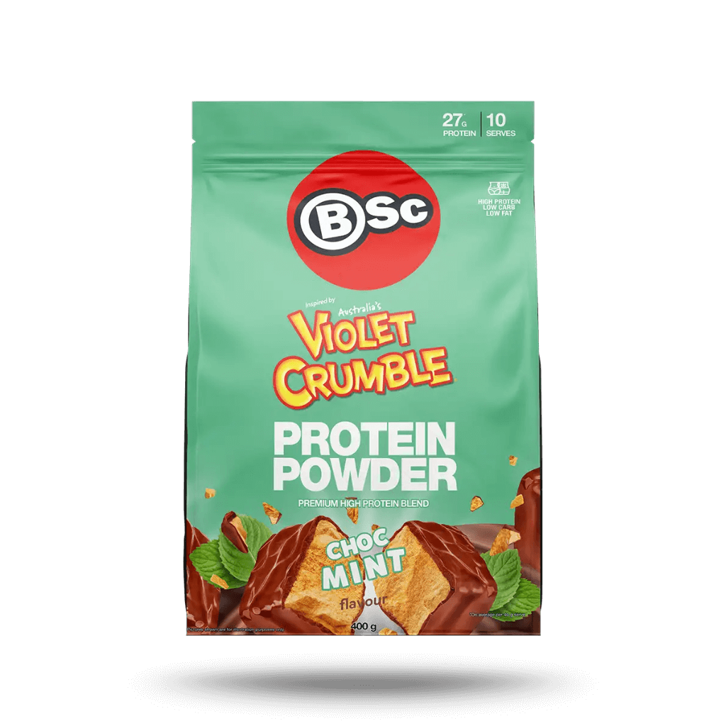 Violet Crumble Protein BSC ( Body Science ) Low carb protein powder