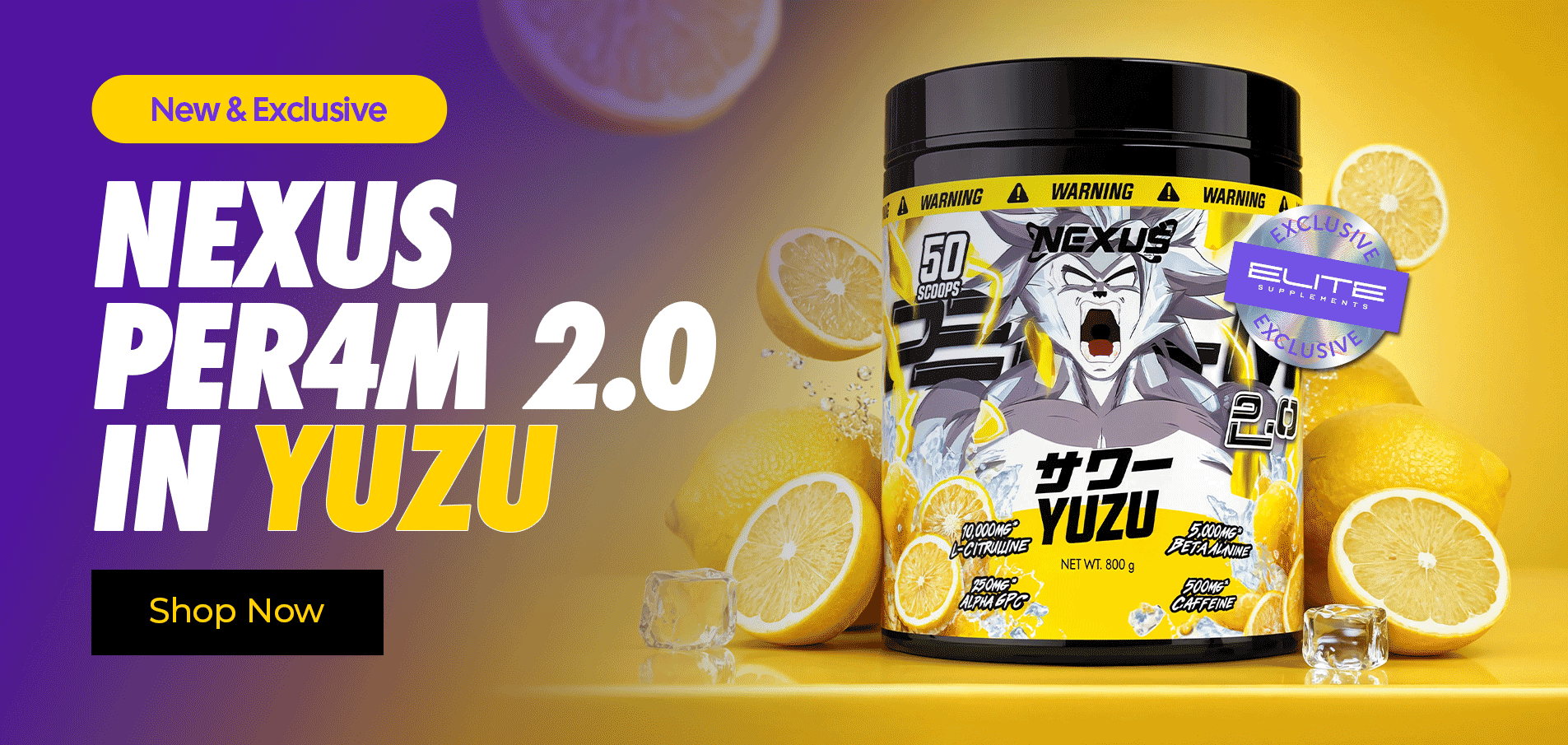 Nexus Per4m 2.0 YUZU Flavour(EliteSupps exclusive)