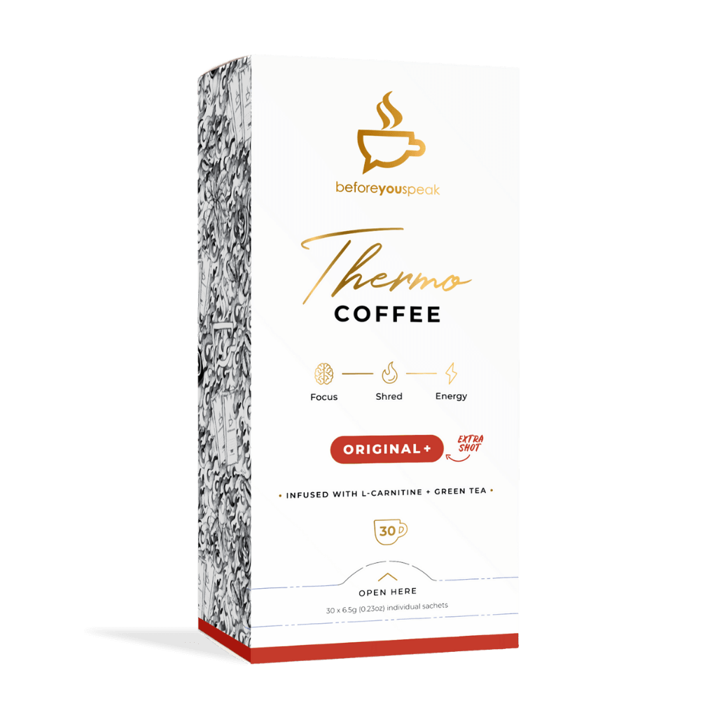 Thermo Coffee Before You Speak Keto supplements 30 Serves Original+ (Extra Shot)