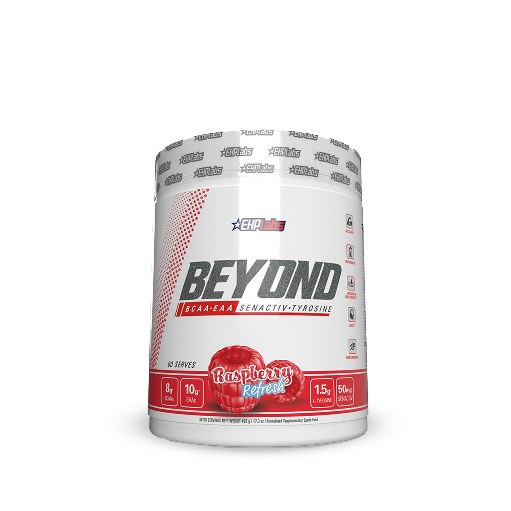 Beyond BCAA+EAA (3) & Beyond BCAA+EAA EHP Labs Bcaa supplements 60 Serves Raspberry Refresh
