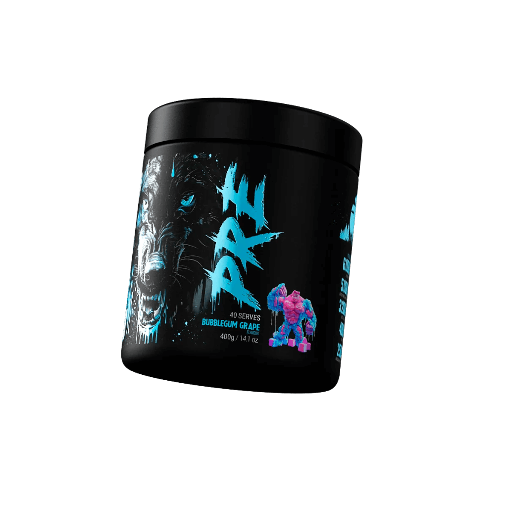 Black Wolf Pre Black Wolf High stim pre workout 40 Serves Bubblegum Grape