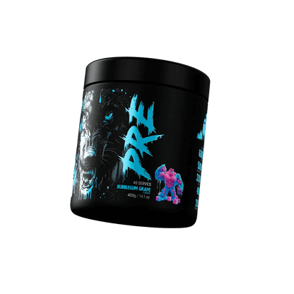 Black Wolf Pre Black Wolf High stim pre workout 40 Serves Bubblegum Grape