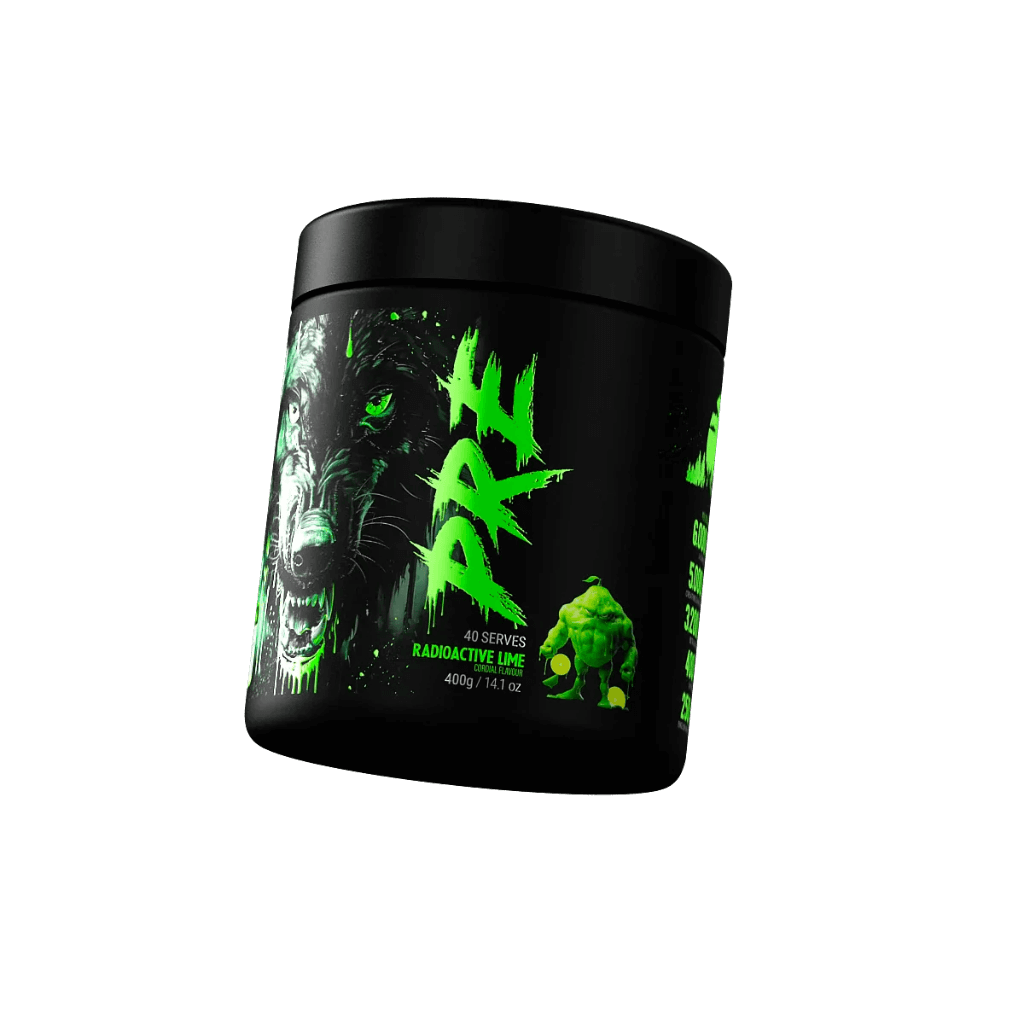 Black Wolf Pre Black Wolf High stim pre workout 40 Serves Radioactive Lime