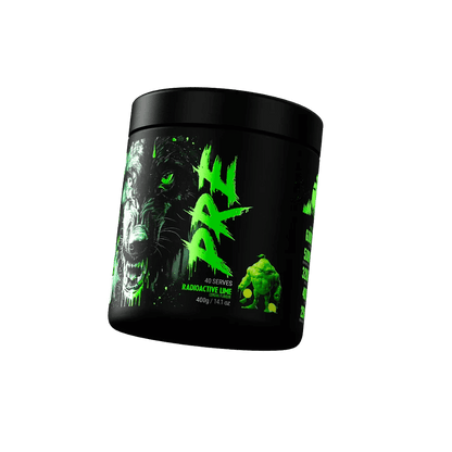 Black Wolf Pre Black Wolf High stim pre workout 40 Serves Radioactive Lime