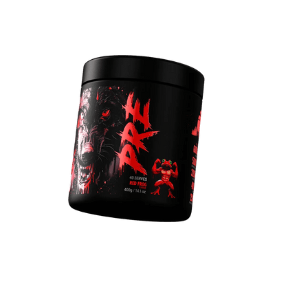 Black Wolf Pre & Black Wolf Pre Black Wolf High stim pre workout 40 Serves Red Frog