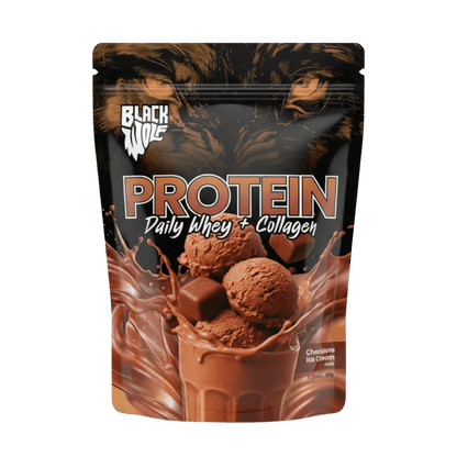 Daily Whey + Collagen Black Wolf Whey blend protein