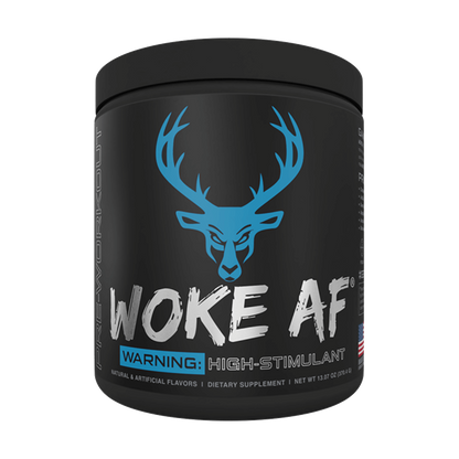 Woke AF & Woke AF Das Labs High stim pre workout 30 Serves Blue Razz Lemonade