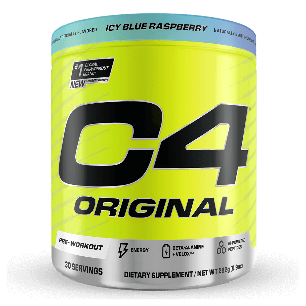 C4 Original Cellucor Low stim pre workout 30 Serves Icy Blue Raspberry