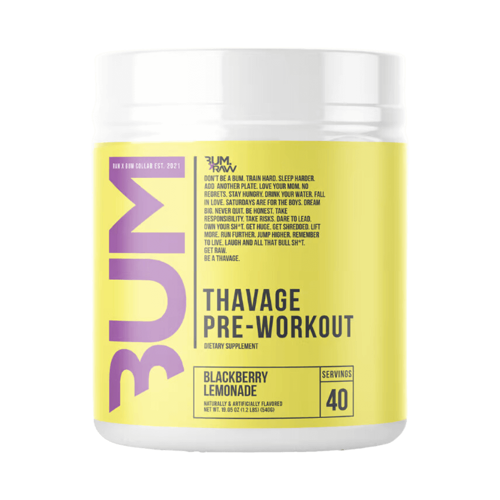 Thavage | CBUM RAW Beta alanine supplements 40 Serves Lemonade