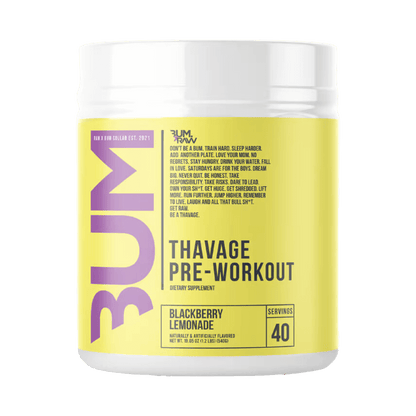Thavage | CBUM RAW Beta alanine supplements 40 Serves Lemonade