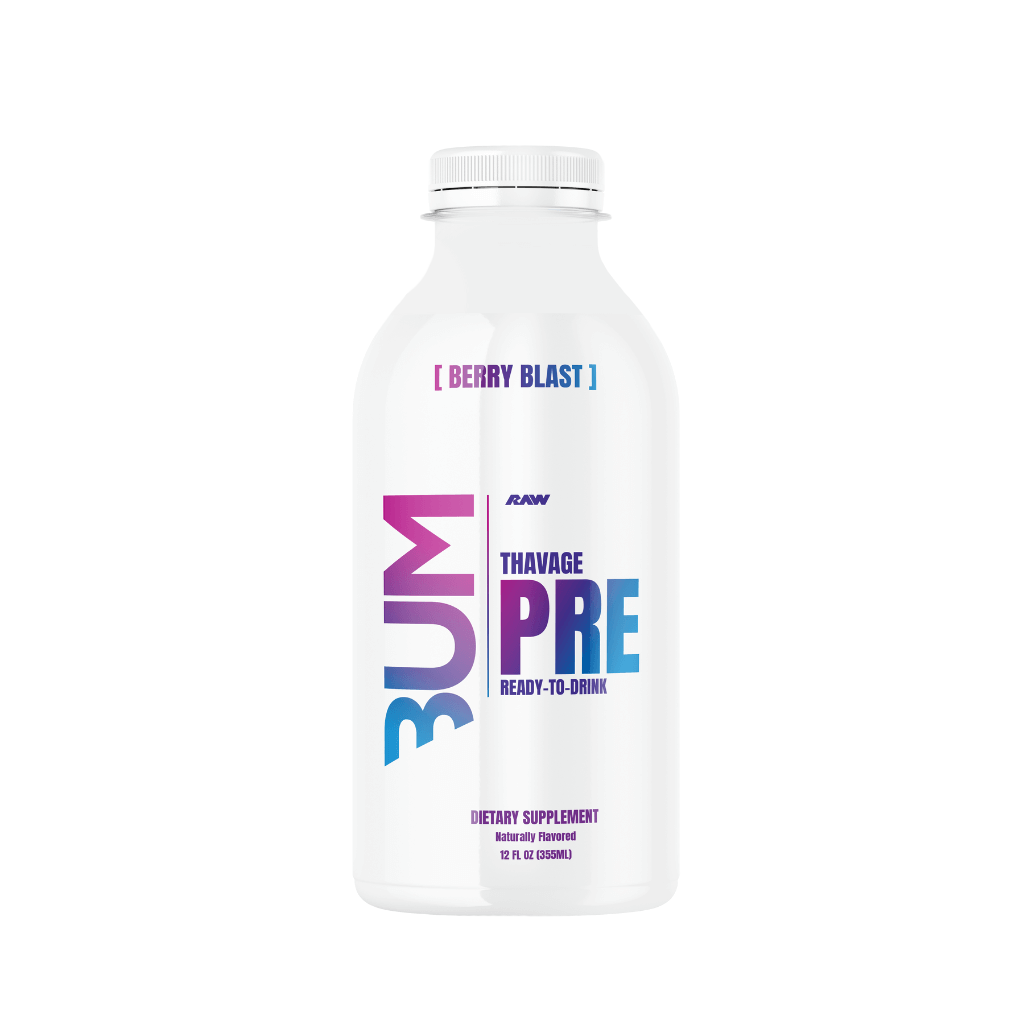 CBUM Thavage RTD RAW Drinks for pre workout