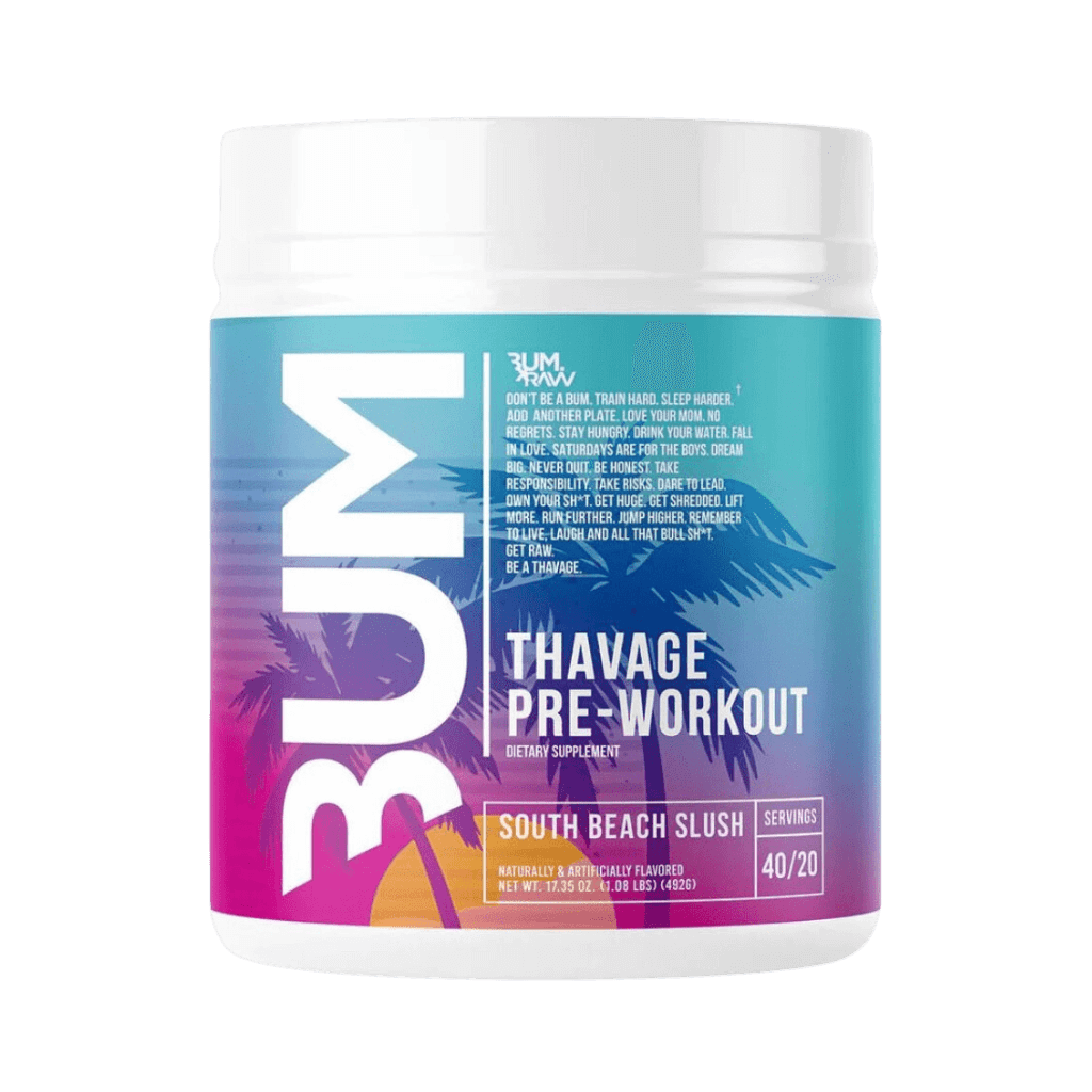 Thavage | CBUM RAW Beta alanine supplements 40 Serves South Beach Slush