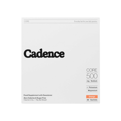 Core 500 Hydration & Core 500 Hydration Cadence Electrolyte supplements 30 Serves Orange