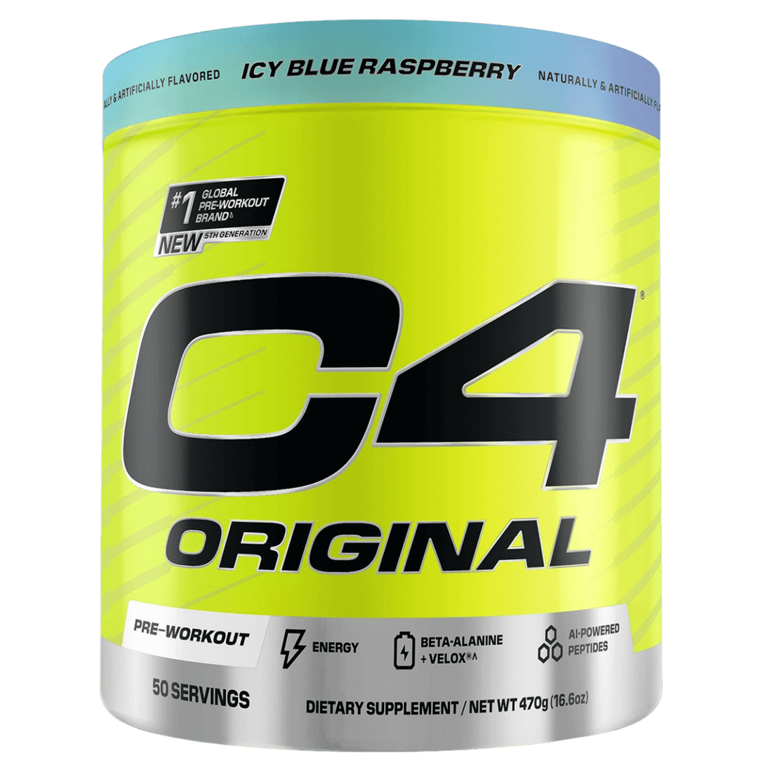 C4 Original (4) & C4 Original Cellucor Low stim pre workout 50 Serves Icy Blue Raspberry
