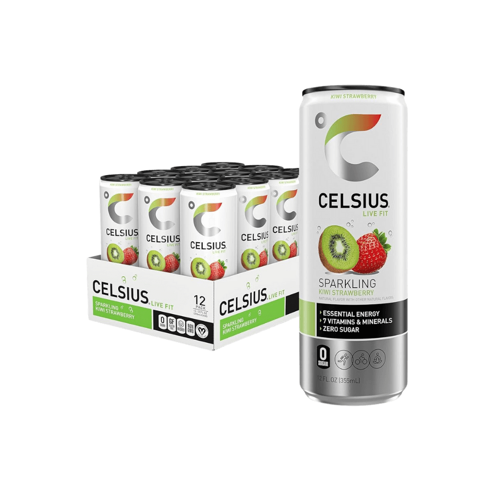 Celsius Energy Drink (2) & Celsius Energy Drink Celsius Protein bars drinks 24 Pack Kiwi Strawberry