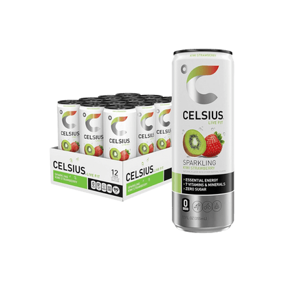 Celsius Energy Drink (2) & Celsius Energy Drink Celsius Protein bars drinks 24 Pack Kiwi Strawberry