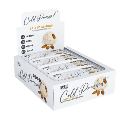 Cold Pressed Protein Bar Fibre Boost High protein bars Box of 12 Salted Almond