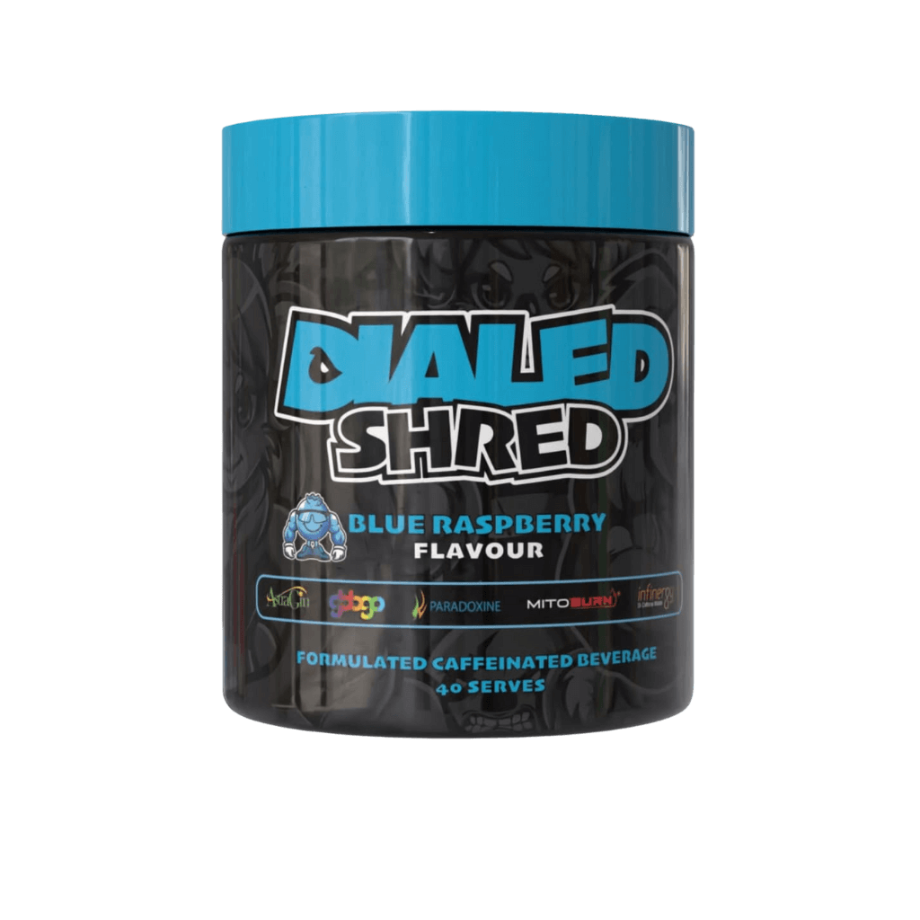 Dialed Shred The X Athletics Fat burners supplements 40 Serves Blue Raspberry