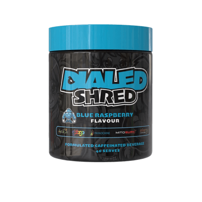 Dialed Shred The X Athletics Fat burners supplements 40 Serves Blue Raspberry
