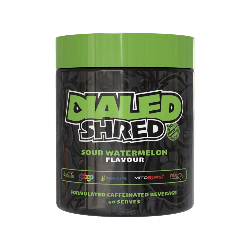 Dialed Shred The X Athletics Fat burners supplements 40 Serves Sour Watermelon