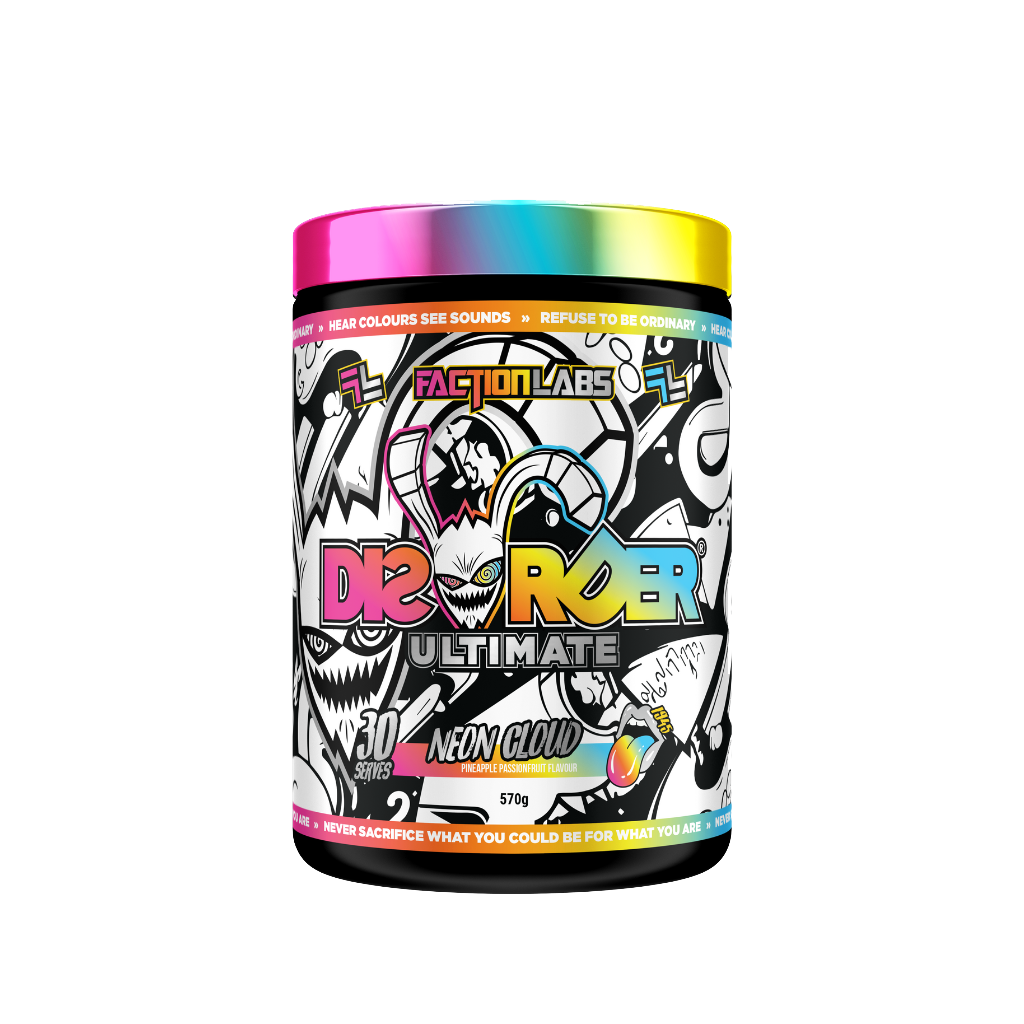 Disorder Ultimate Faction Labs Super high stimulant pre workout powder