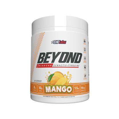 Beyond BCAA+EAA (8) & Beyond BCAA+EAA EHP Labs Bcaa supplements 60 Serves Mango