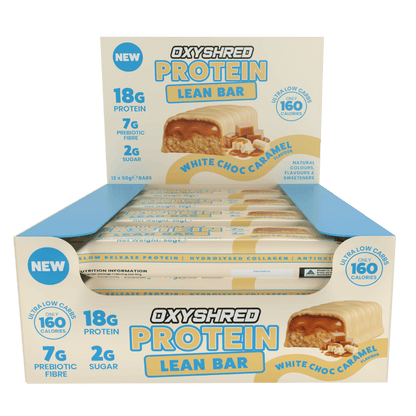 OxyShred Lean Protein Bar EHP Labs Protein bars Box of 12 White Choc Caramel