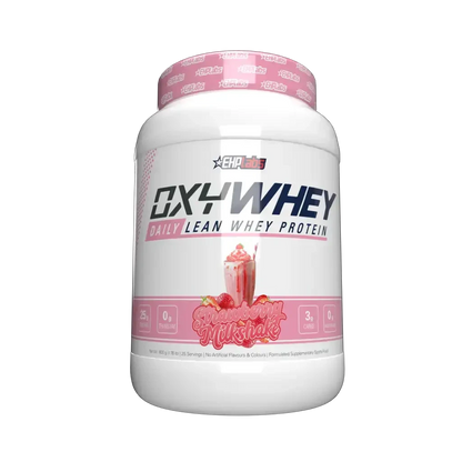 Oxywhey (2) & Oxywhey EHP Labs Wpi wpc whey protein 25 Serves Strawberry Milkshake
