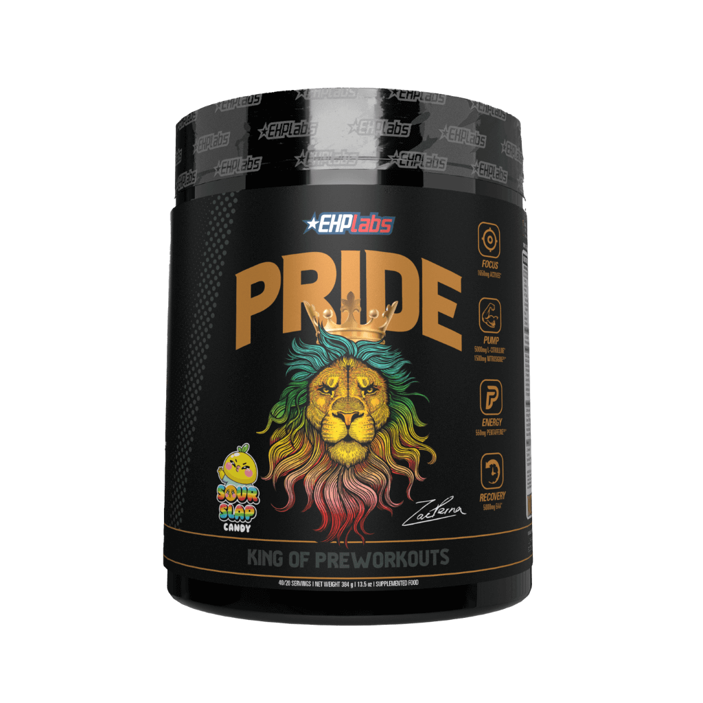 Pride EHP Labs Medium stimulant pre workout powder 40 Serves Sour Slap Candy