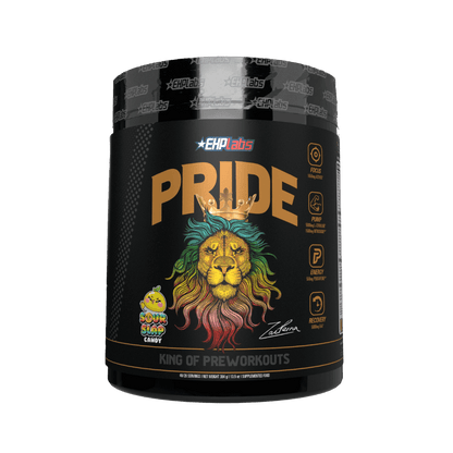 Pride EHP Labs Medium stimulant pre workout powder 40 Serves Sour Slap Candy