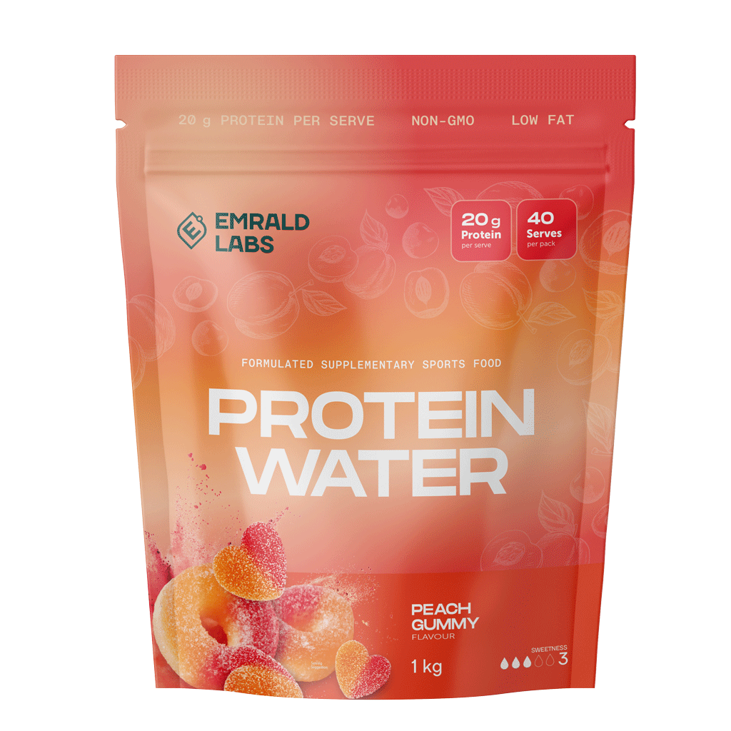 Protein Water (3) & Protein Water Emrald Labs Protein water 1kg Peach Gummy