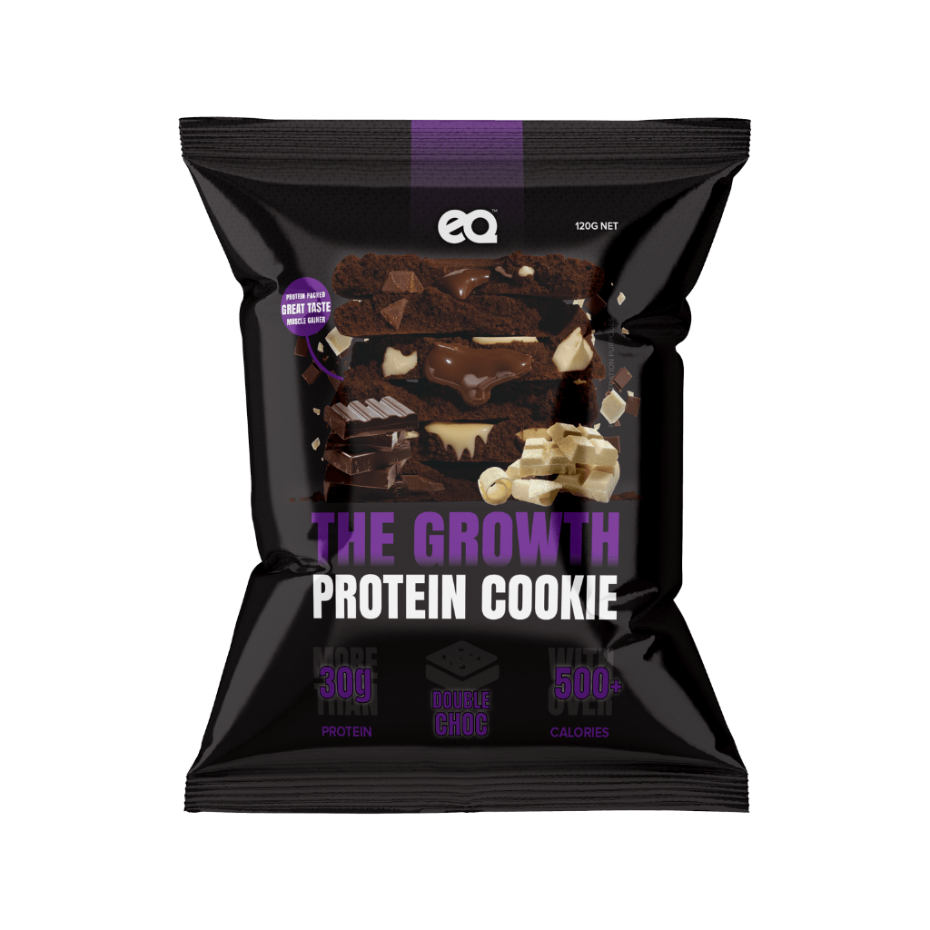 The Growth Cookie (2) & The Growth Cookie EQ Protein cookies Pack of 12 Double Chocolate