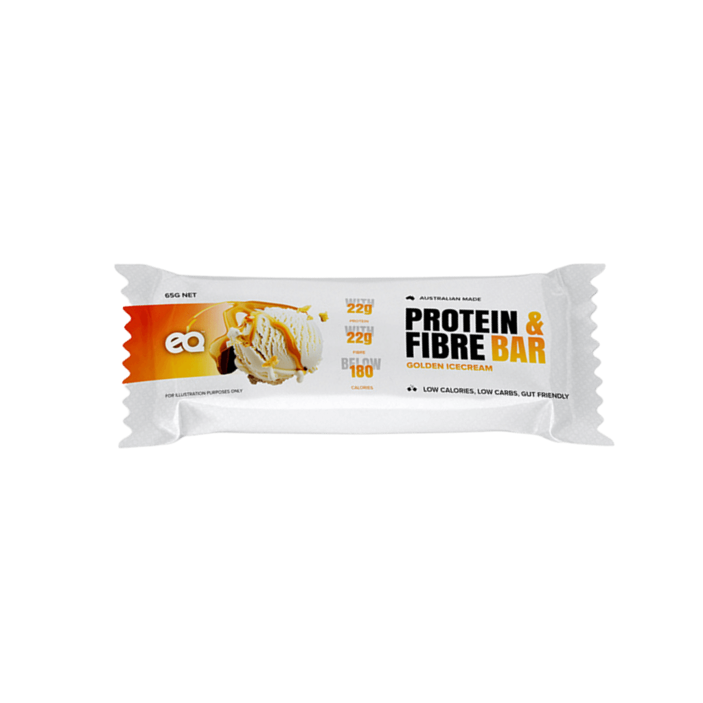 Protein & Fibre Bar EQ High protein bars Box of 12 Golden Ice Cream