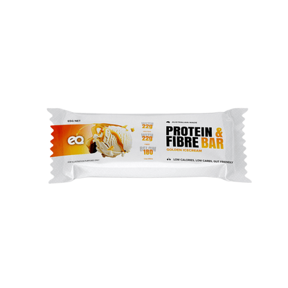 Protein & Fibre Bar EQ High protein bars Box of 12 Golden Ice Cream