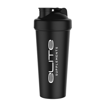 1L Shaker Elite Supplements Shakers water bottles 1L  Black