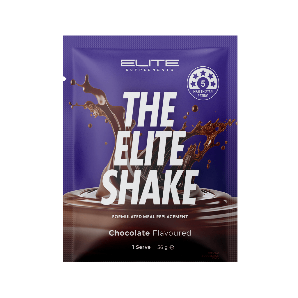 The Elite Shake Elite Supplements Meal replacements shakes 1 Serve Chocolate