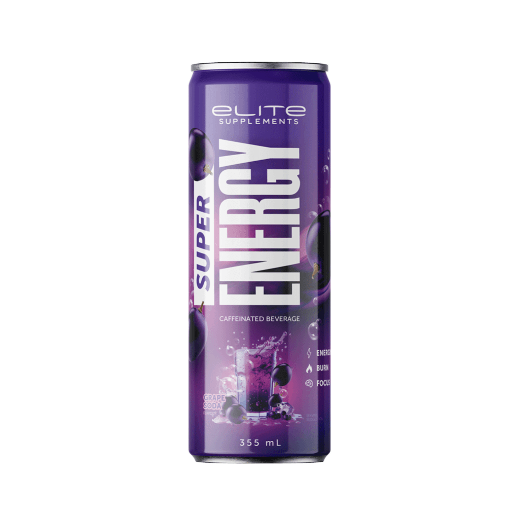 Super Energy RTD (2) & Super Energy RTD Elite Supplements Drinks for pre workout 12 Pack Grape Soda