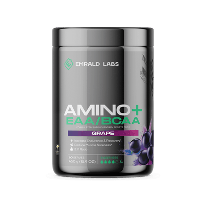 Amino+ EAA/BCAA Emrald Labs Essential amino acids 60 Serves Grape