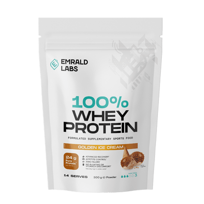 100% Whey Protein Emrald Labs Whey blend protein 500g Golden Ice Cream