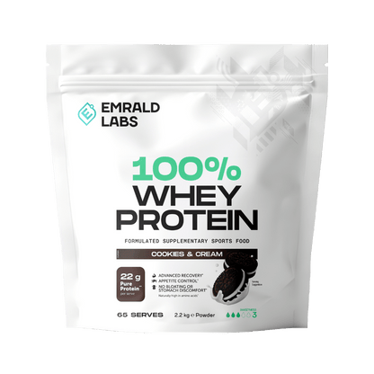 100% Whey Protein Emrald Labs Whey blend protein 2.2kg Cookies and Cream