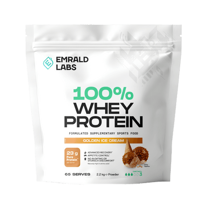 100% Whey Protein Emrald Labs Whey blend protein 2.2kg Golden Ice Cream