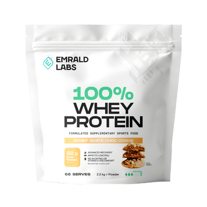100% Whey Protein Emrald Labs Whey blend protein 2.2kg Gooey White Chocolate